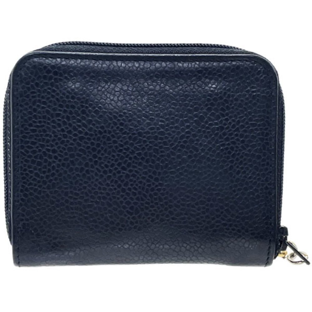 CHANEL Authentic Black Caviar Leather Logo Wallet - Picture 2 of 9